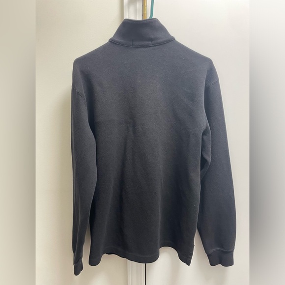 Men’s Polo Ralph Lauren Black Half Zip Sweater Size Medium - Picture 2 of 4